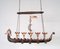 Scandinavian Handmade Viking Ship Oak Copper Candleholder by Arne Persson, Danish, 1977 14