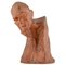 Art Deco Terrakotta Skulptur Bust of a Man von Gaston Hauchecorne, 1920er 1