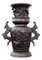 Jarrón japonés Meiji Period de bronce, Imagen 1