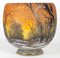 Vase Antique Arbres en Verre par Jean Daum 1