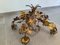 Vintage Chandelier with Grapevine Leaves and Murano Glass from Ferro Art, 1970s, Image 4