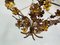 Vintage Chandelier with Grapevine Leaves and Murano Glass from Ferro Art, 1970s 9