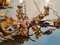 Vintage Chandelier with Grapevine Leaves and Murano Glass from Ferro Art, 1970s 11
