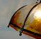 Lampada da soffitto Mid-Century brutalista in ferro battuto e vetro di Murano, Immagine 3