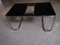 Extendable Dining Table or Desk with Chrome Steel Legs & Black Oak Top, 1960s 8
