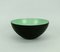 Large Vintage Danish Modern Metal Green Enamel Krenit Bowl by Herbert Krenchel for Torben Ørskov, 1950s 1