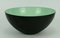 Large Vintage Danish Modern Metal Green Enamel Krenit Bowl by Herbert Krenchel for Torben Ørskov, 1950s 5