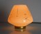 Mid-Century Glass & Brass Table Lamp, Image 8