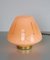 Mid-Century Glass & Brass Table Lamp, Image 6
