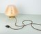 Mid-Century Glass & Brass Table Lamp, Image 11