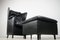 DS-23 Black Leather Chair & Ottoman by Josef Schulte for de Sede, 1980s, Set of 2 5