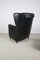 DS-23 Black Leather Chair & Ottoman by Josef Schulte for de Sede, 1980s, Set of 2 10