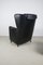 DS-23 Black Leather Chair & Ottoman by Josef Schulte for de Sede, 1980s, Set of 2, Image 10