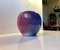 Danish Ceramic Rainbow Glaze Ball Vase by Aage Würtz, 1970s, Image 1