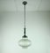 Mid-Century Metal, Bubble & Satin Glass Suspension Lamp, 1960s, Image 1