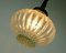 Mid-Century Metal, Bubble & Satin Glass Suspension Lamp, 1960s 7