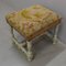 18th Century Louis XIV Style Canvas and Wood Stool 3