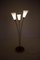 Art Deco Stehlampe aus Messing & Glas, 1940er 6