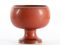 Scandinavian Footed Bowl in Red-Brown Glaze by Stig Lindberg for Gustavsberg, 1979, Image 4