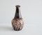 Braune Fat Lava Glasur Vase mit Griffen von Bay Keramik, 1970er 2