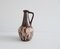 Brown Fat Lava Glaze Vase with Handles from Bay Keramik, 1970s, Image 1
