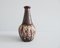 Brown Fat Lava Glaze Vase with Handles from Bay Keramik, 1970s 4