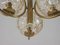 Space Age German 3-Arm Ceiling Lamp, 1970s, Image 4