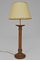 Art Deco French Wood and Patinated Bronze Table Lamps, 1930s, Set of 2, Image 1