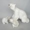 Esculturas de oso polar y cachorros de porcelana de Lomonosov, años 60. Juego de 3, Imagen 3