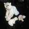 Porcelain Polar Bear and Cubs Sculptures from Lomonosov, 1960s, Set of 3 2