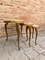 Tables d'Appoint en Forme de Haricot en Onyx et Laiton, Italie, 1970s, Set de 3 16