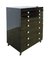 Vintage French Black Lacquered Dentist Storage 7-Drawer Cabinet, 1960s 2