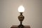 Lámpara de mesa de porcelana, años 50, Imagen 3