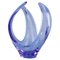 Skandinavische Vase oder Schale aus mundgeblasenem hellblauem Kunstglas, 1960er 1