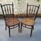 Czechoslovak Bistro Chairs from Fischel, 1920s, Set of 2 2