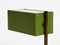 Mid-Century Italian Green Metal and Wooden Table Lamp, 1950s 9