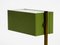 Mid-Century Italian Green Metal and Wooden Table Lamp, 1950s, Image 9