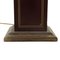 Brass and Burgundy Lacquered Wood Floor Lamp, 1970s, Image 10