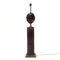 Brass and Burgundy Lacquered Wood Floor Lamp, 1970s 1