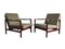 Olive Lounge Chairs by Zenon Bączyk for Swarzędzkie Fabryki Mebli, 1960s, Set of 2 3