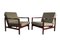 Olive Lounge Chairs by Zenon Bączyk for Swarzędzkie Fabryki Mebli, 1960s, Set of 2, Image 3