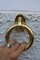 Italian Solid Brass Ring Door Handles, 1970s, Set of 2, Image 5