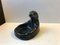 Art Deco Black Glass Bear Ashtray, 1930s, Image 3