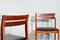 Mid-Century Teak and Leatherette Dining Chairs, 1960s, Set of 4, Image 4