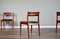 Mid-Century Teak and Leatherette Dining Chairs, 1960s, Set of 4 2