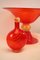 Murano Golden Yellow Orange Bottle with a Golden Stopper 3