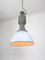 Large Vintage Industrial Light Blue Enamel Factory Pendant Lamp from ElKo, 1960s 3