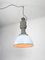 Grande Lampe à Suspension d'Usine Vintage Industrielle en Émail Bleu Clair de ElKo, 1960s 12
