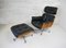 Swiss Rosewood Lounge Chair and Ottoman Set by Martin Stoll for Stoll Giroflex, 1960s, Image 2