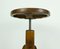 Antique Adjustable Oak and Leather Piano Stool, 1910s, Image 4